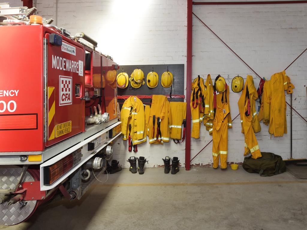 The fire burned through about 14 hectares on Wednesday morning. Picture: Alan Barber