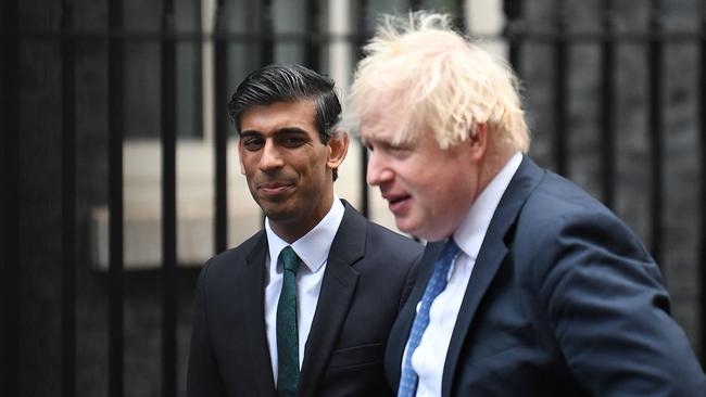 Rishi Sunak may be positioning himself to take over from Boris Johnson. Picture: AFP.