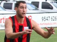 Julian Soccio receives the ball for Blackburn in the Eastern Football League (EFL). Picture: Blackburn Photos/Facebook