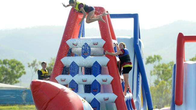 Plans to trial an inflatable water park at Clontarf, north of Brisbane, have stalled. Photo: FILE