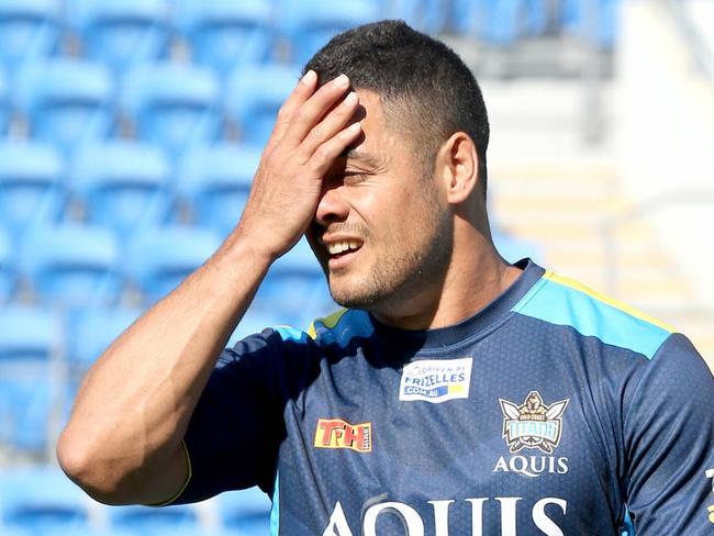 Aquis Gold Coast Titans Training at CBus stadium, Jarryd  Hayne  . Picture Mike Batterham