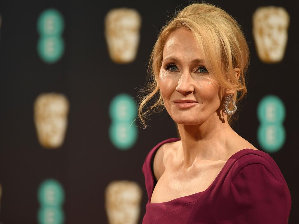 British author J. K. Rowling has railed against a new hate crime law saying it places a higher value on the “feelings of men” than the rights and women and girls. Picture: AFP