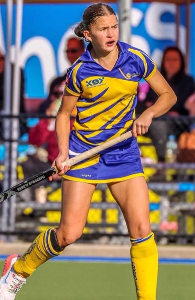 Wests player Sophie Davis is one of Townsville's top junior hockey prospects. Picture: Annettes Action Shots