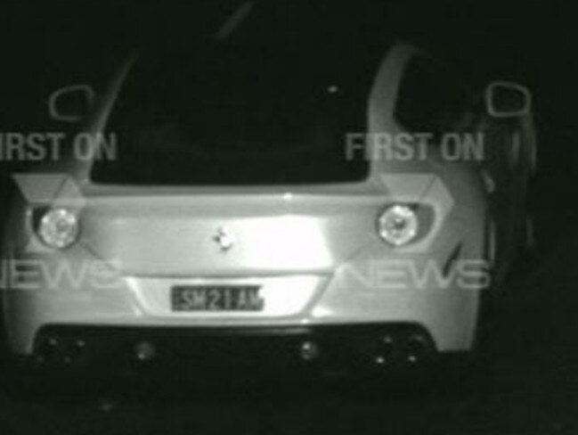 His luxury car is caught speeding in Hurstville in 2013. Picture: Salim Mehajer