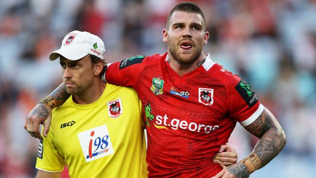 Dragons star Josh Dugan will have scans on an injured hamstring.