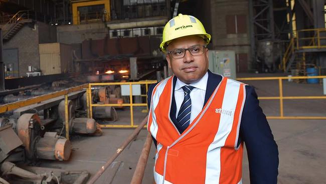 Sanjeev Gupta visited what was then the Arrium steel mill at Whyalla back in 2017. His company, GFG Alliance, now owns the plant.