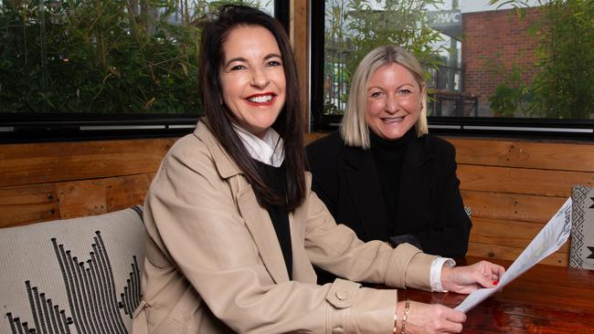 Tourism minister Jane Howlett and CEO of Tourism Tasmania Sarah Clark launching the new tourism vouchers at Lost in Asia in Hobart. Picture: Linda Higginson