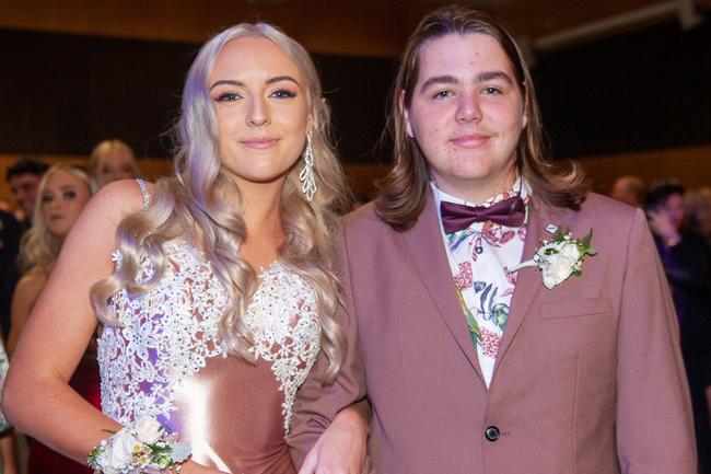 Lily Johnson and Zac Kingsberry at St Patrick's formal, July 30, 2022. Picture: Michaela Harlow