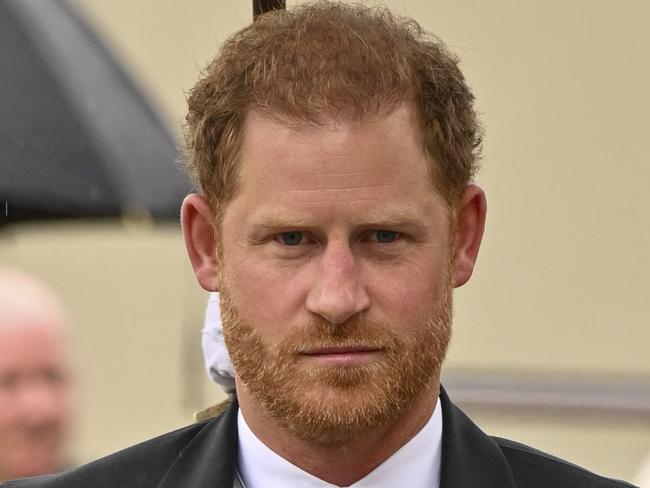 LONDON, ENGLAND - MAY 06: Prince Harry, Duke of Sussex arrives for the Coronation of King Charles III and Queen Camilla at Westminster Abbey on May 6, 2023 in London, England. The Coronation of Charles III and his wife, Camilla, as King and Queen of the United Kingdom of Great Britain and Northern Ireland, and the other Commonwealth realms takes place at Westminster Abbey today. Charles acceded to the throne on 8 September 2022, upon the death of his mother, Elizabeth II. (Photo by Andy Stenning - WPA Pool/Getty Images)