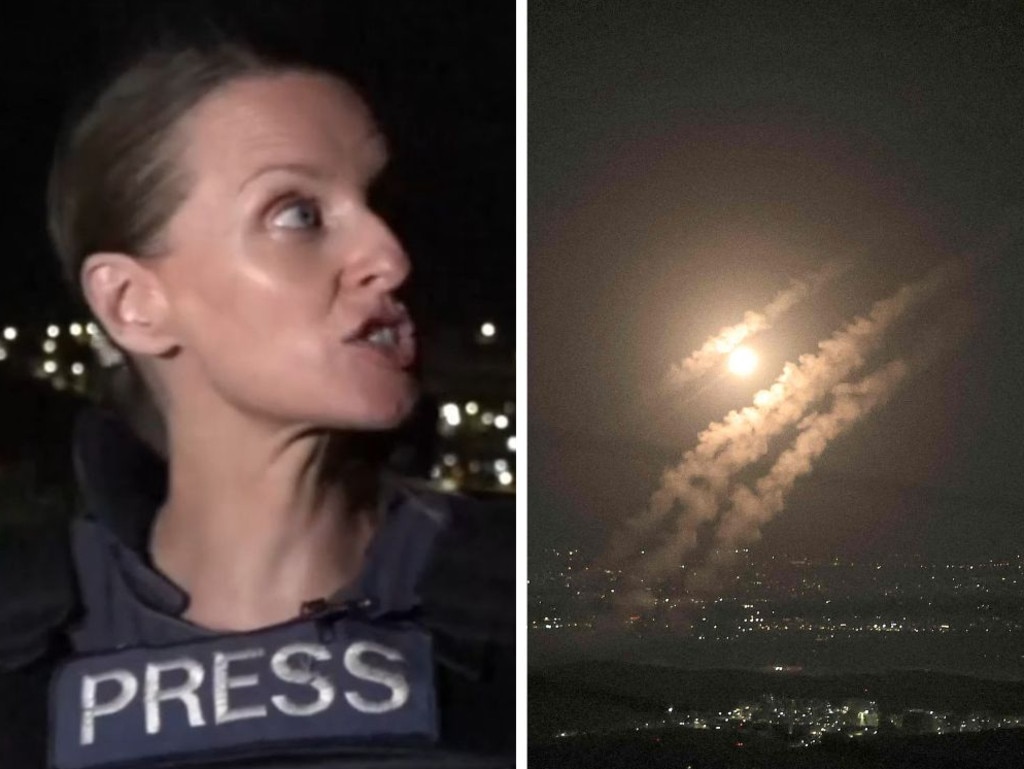 Sky News’ security and defence editor Deborah Haynes was caught in a tense moment while delivering a live cross from Israel.