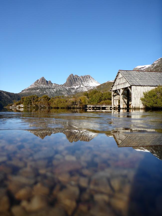 Lake St Clair National Park, Cradle Mountain is surrounded by smooth glacial lakes, ancient rainforest and unusual alpine vegetation. Picture: Tourism Tasmania