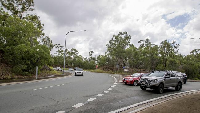 The Pimpama roundabout at Exit 49 of the M1. Picture: Jerad Williams