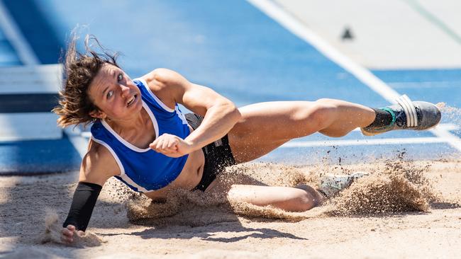 Taylor Doyle from Kellyville in the ambulant long jump.