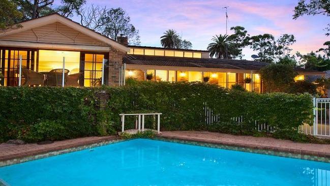 The pool area at 2 Gilwinga Drive Bayview, NSW. This was the home of Chris and Lyn Dawson in the 1980s.