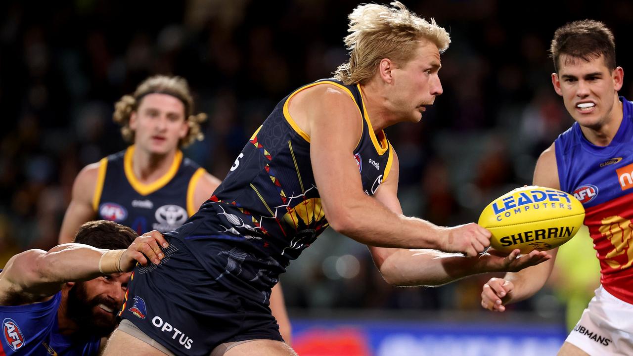 Inexperienced Billy Frampton is among the young tall targets for the Crows. Picture: AFL Photos/Getty Images