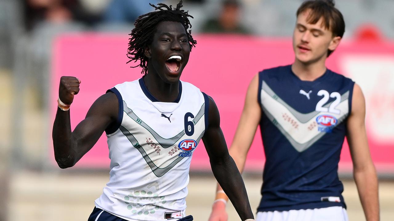 Essendon pipped the Bulldogs for their NGA prospect Luamon Lual. Picture: Morgan Hancock/AFL Photos