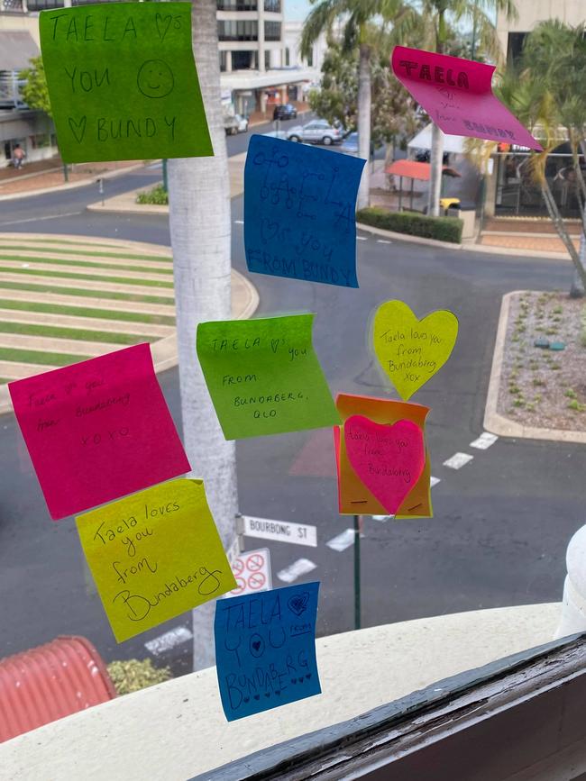 Taela Wheeler has collected love notes from all over the world for her mum, Deb.