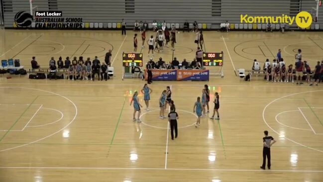 Replay: Basketball Australia School Championships Day 4 - Women's SF - Hillcrest Christian v Immanuel College