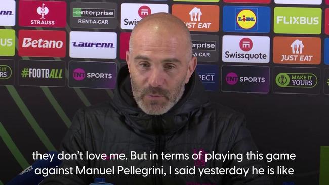 Enzo Maresca relishing meeting with Manuel Pellegrini in Conference League final