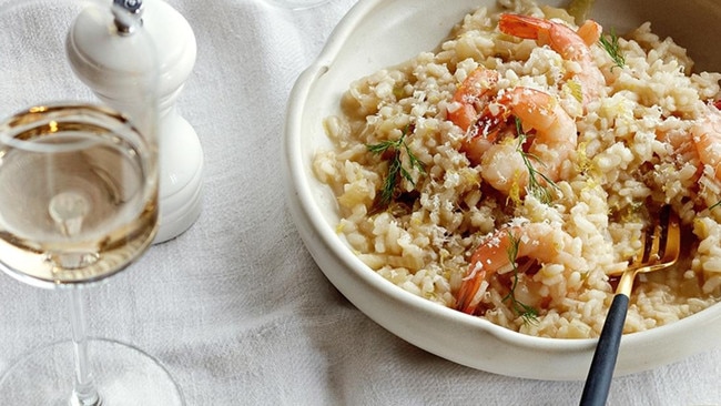 Prawn and fennel risotto. Picture: Supplied