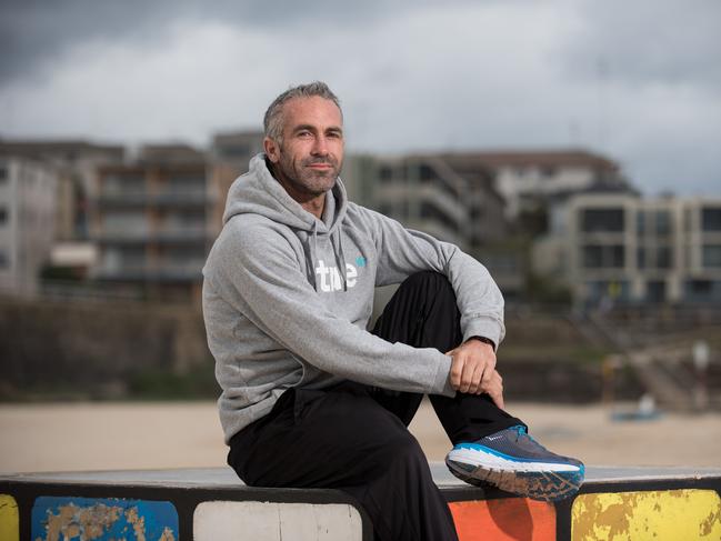 Southern Courier /AAPMaroubra ultramarathon runner Jason Reardon pose for portrait at Maroubra Beach on Saturday 12 of October  2019 Jason Reardon is a personal trainer in Maroubra and runs a boot camp at the beach.(AAP IMAGE / Flavio Brancaleone)