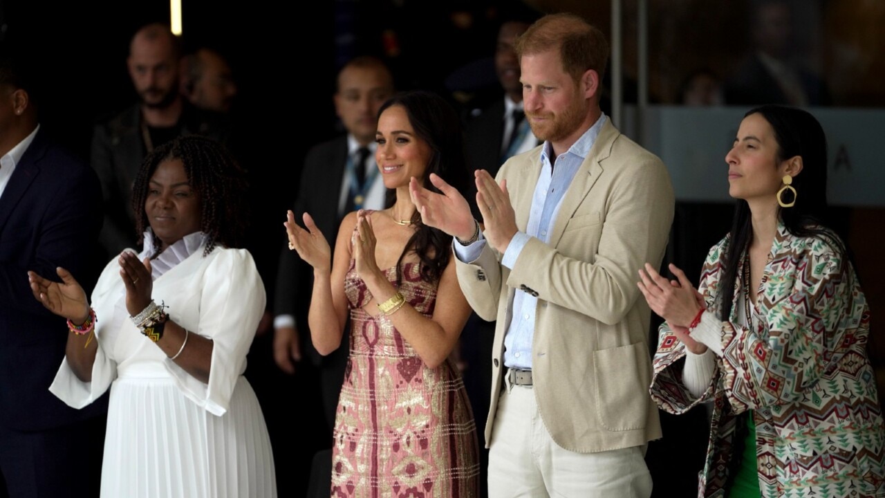 Prince Harry and Meghan Markle kick off Colombia tour with visit to Bogota