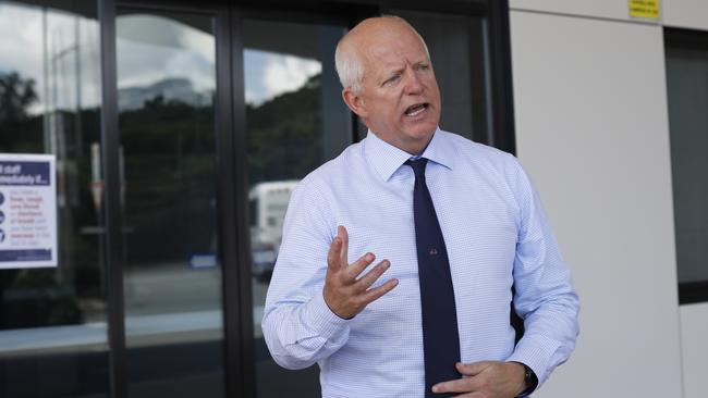 Northern NSW Local Health District chief executive Wayne Jones outside Byron Central Hospital on Thursday, April 2. Mr Jones has announced new measures to help slow the spread of coronavirus (COVID-19).