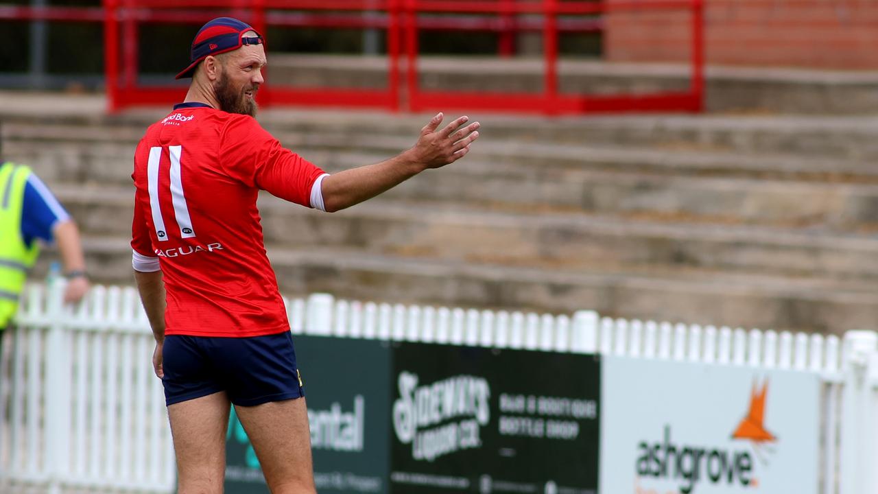 Melbourne captain Max Gawn is ready to return. (Photo by Kelly Barnes/Getty Images)