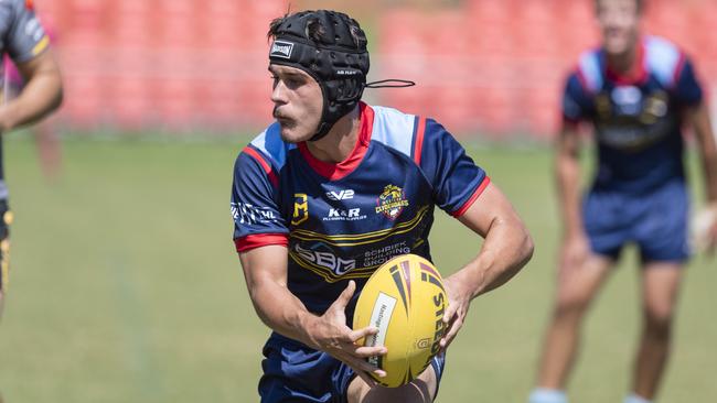 Jack Philp for Western Clydesdales against Sunshine Coast Falcons. Picture: Kevin Farmer