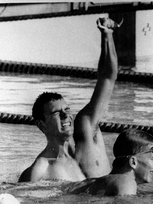 Jon Sieben after his incredible swim