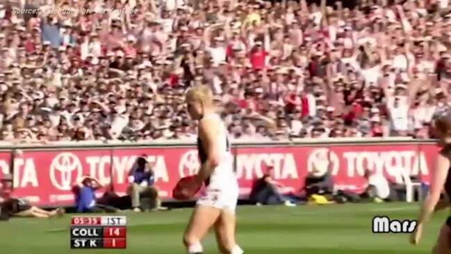 Heath Shaw's famous smother in the 2010 AFL grand final