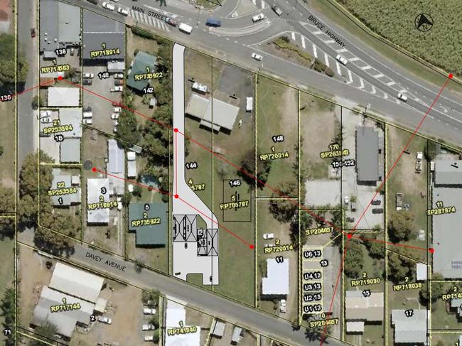 A proposed car wash in Proserpine would be built on a vacant lot in Main St. Picture: Supplied