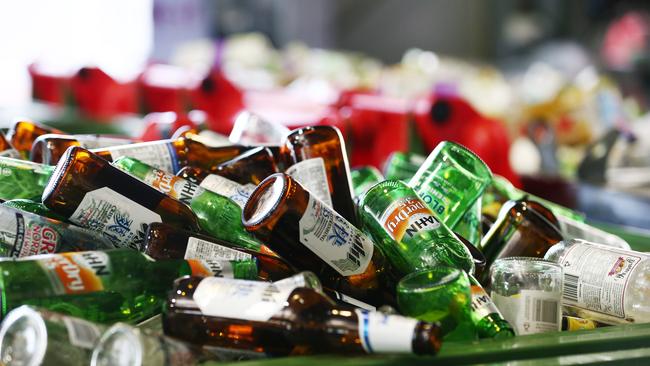 Cairns residents are embracing the Queensland Government's new Container Refund Scheme. Thousands of glass bottles and aluminum cans are deposited for recycling at this Manunda depot every day. PICTURE: BRENDAN RADKE