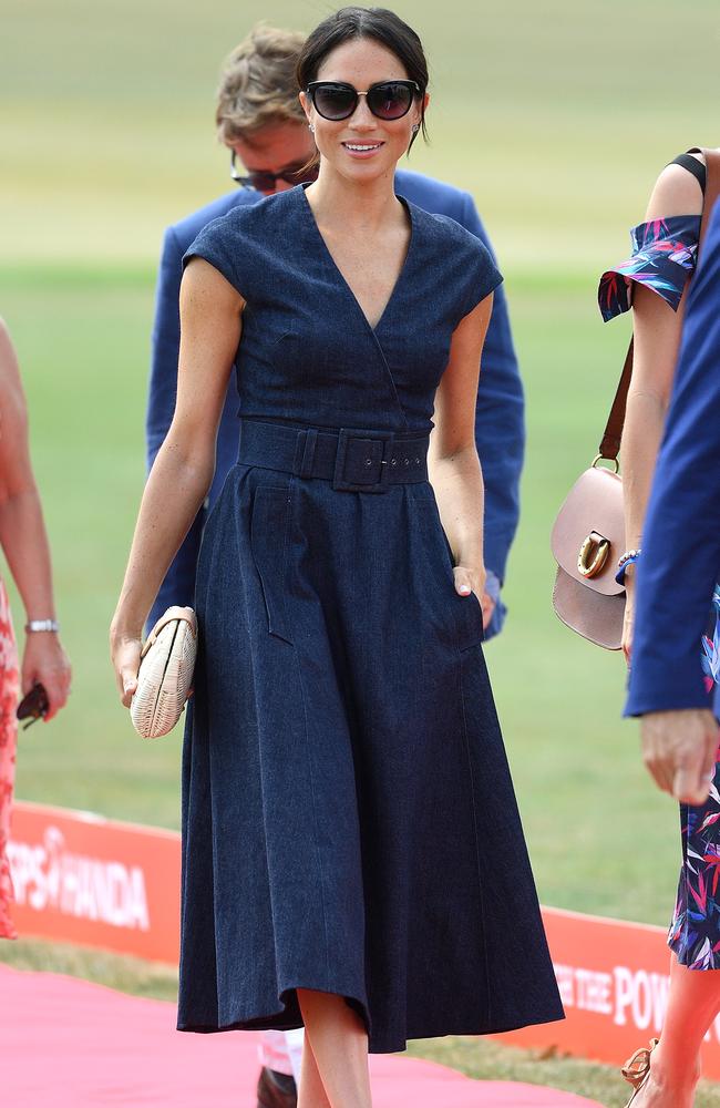 Meghan’s new life: Attending countless polo cups. Picture: James Whatling / MEGA