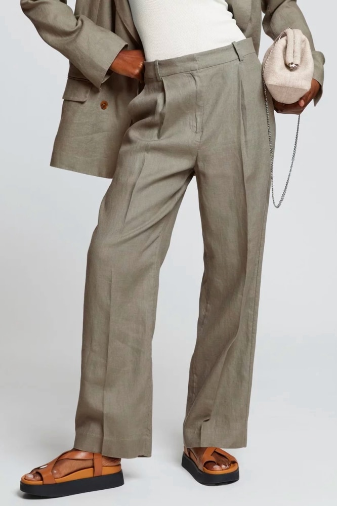 <p>“I love the fresh colour of these trousers. The grey-green hue is unique and feels new and refreshing. An added bonus is that these trousers have a matching blazer if you want to elevate your outfit.”</p><p><strong>SHOP NOW:</strong> &amp; Other Stories Zoe Linen Trouser, $149 from <a href="https://prf.hn/click/camref:1101lezCS/pubref:VA----/destination:https://www.theiconic.com.au/st-zoe-linen-trousers-1900933.html" target="_blank" rel="nofollow noopener"><strong>The Iconic</strong></a></p>