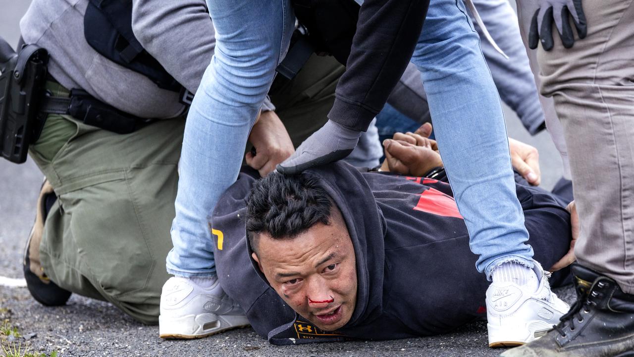 Protesters have been warned not to gather again on Wednesday. Picture: NCA NewsWire / David Geraghty