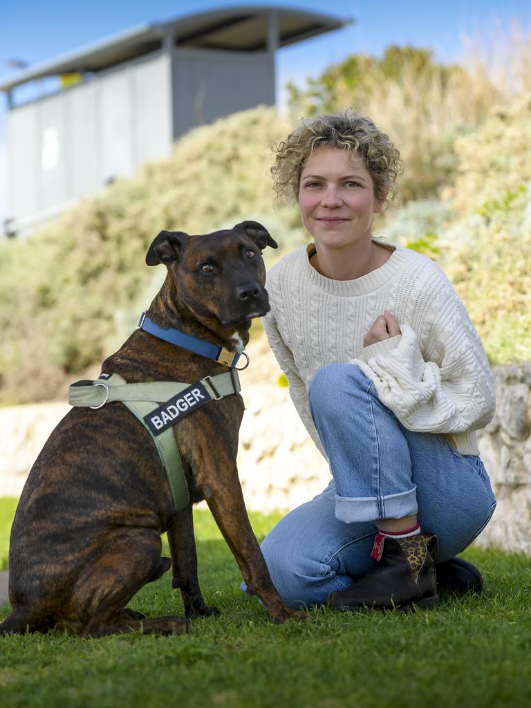 Sophie today with her dog Badger. Picture: RoyVPhotography.