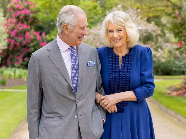 The Palace shared a new photo of Charles and Camilla when announcing his return to work. Picture: Buckingham Palace.