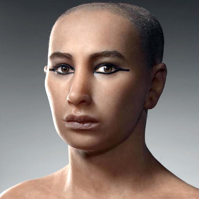 Teams of researchers have finally revealed the face of Tutankhamun. Picture: SCA via Pen News