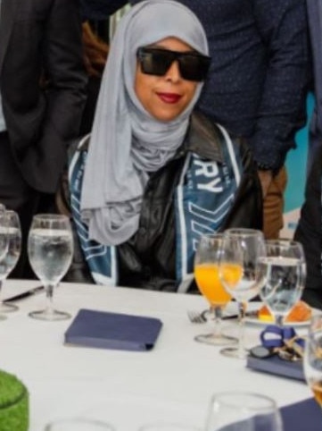 Greens Ms Anab Mohamud at a Melbourne Victory FC dinner in May, 2021.