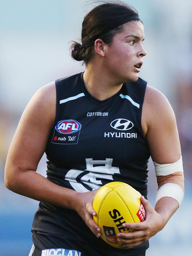 Maddy Prespakis made her Carlton VFLW debut.