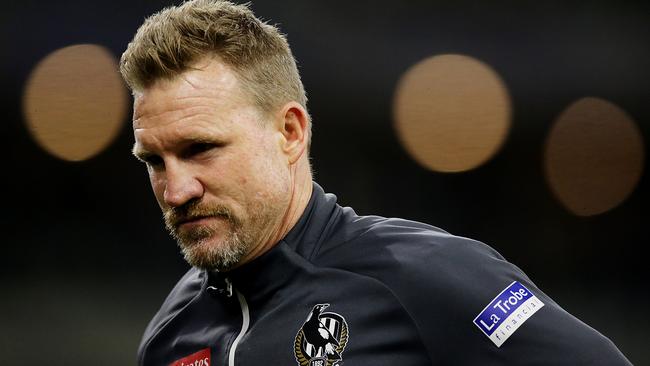 Collingwood coach Nathan Buckley.