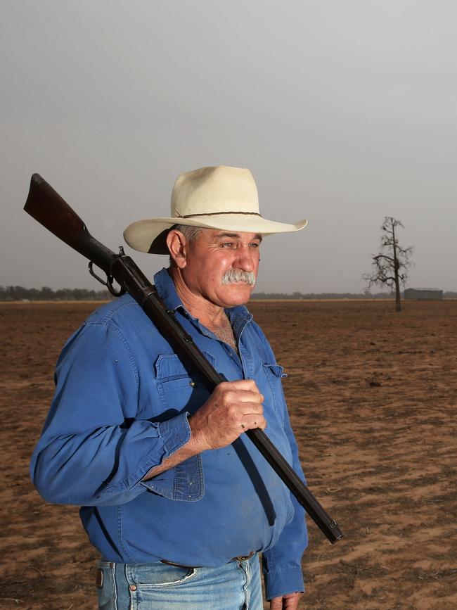 Chris Walsh ploughed his paddocks for cropping in 2015 and hasn't put a crop on since. Picture: Peter Lorimer