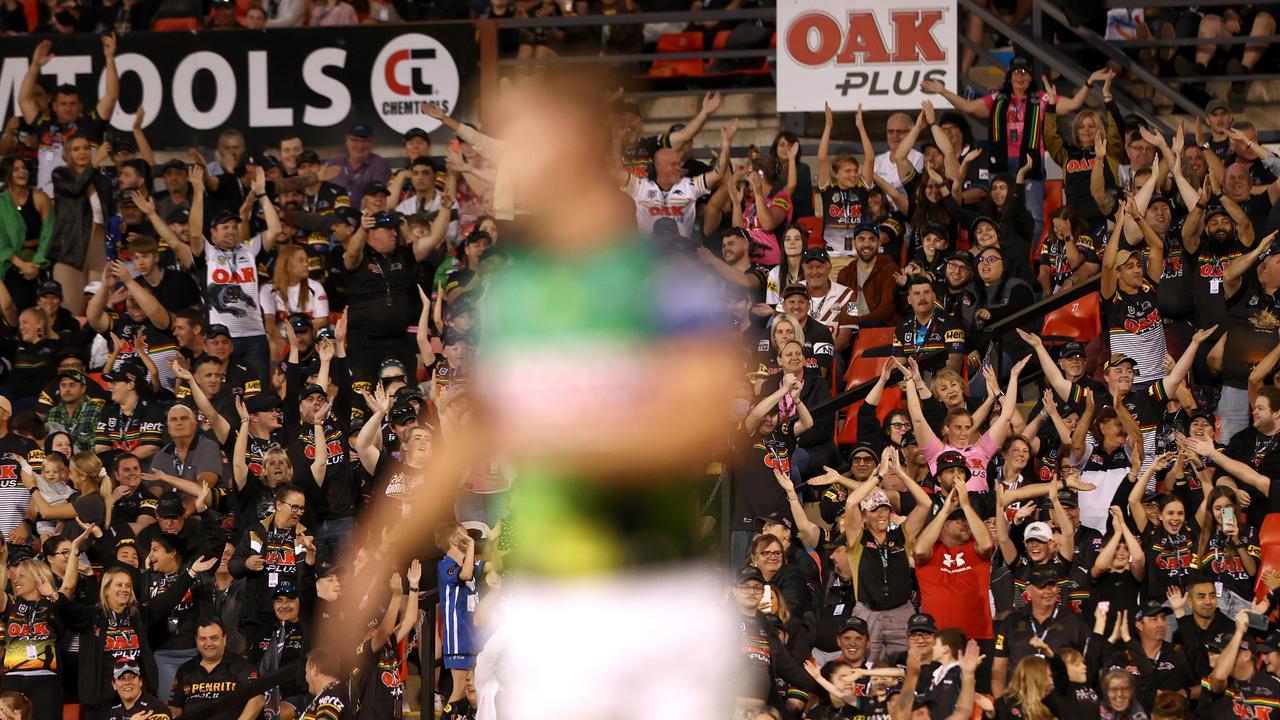 Panthers fans perform the 'Viking Clap', which infuriated the Raiders (Photo by Matt Blyth/Getty Images)