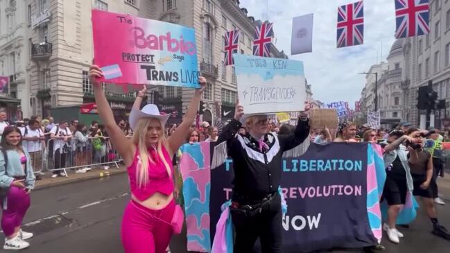 Thousands march for trans rights in London