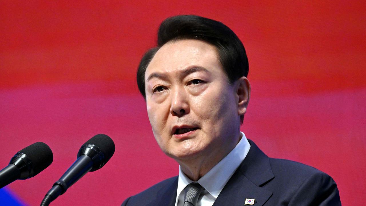 A Seoul court issued a warrant to detain impeached President Yoon Suk Yeol over his botched martial law imposition, making him the first sitting South Korean president to face arrest. Picture: Jung Yeon-Je/AFP