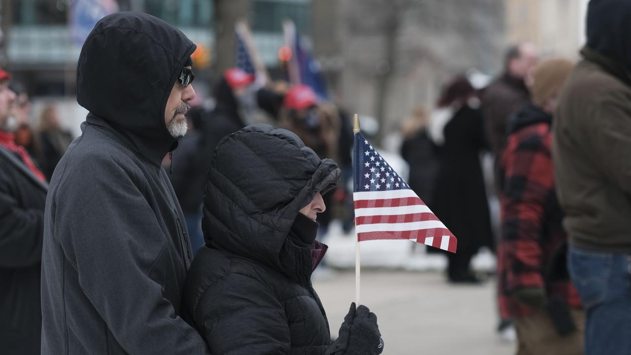 Trump is accused of sending mixed messages after he told his supporters to go home, while also telling them they were ‘very special’. Picture: Matthew Hatcher/Getty Images/AFP