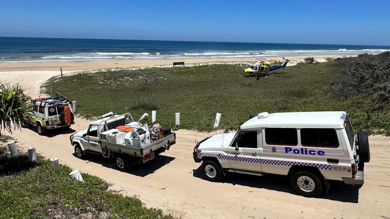 A child has been rushed to hospital after she was run over by a ute on Queensland’s popular Fraser Island. Picture: RACQ LifeFlight