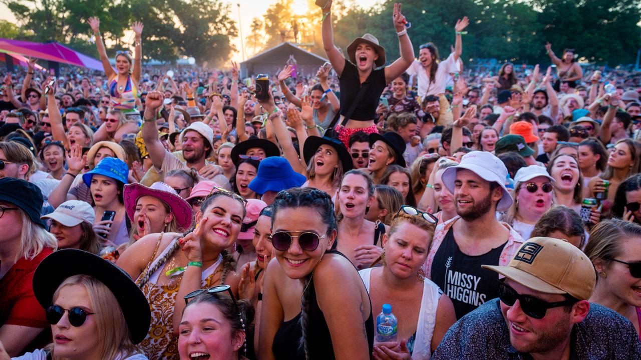 Missy Higgins fans at BASSINTHEGRASS 2021. Picture: Che Chorley