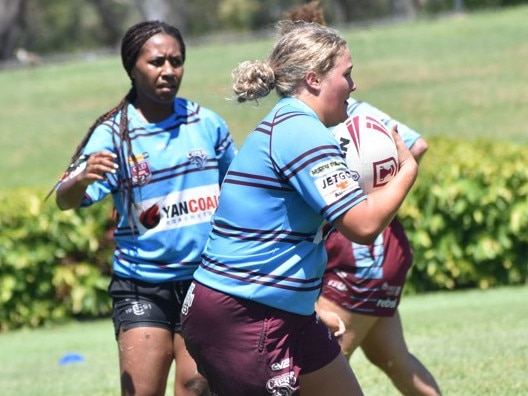 CQ Capras under-19 women’s trials at Rugby Park, Rockhampton, on November 26, 2022.